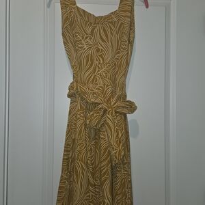 Effie's Heart Mustard and Cream Dress
